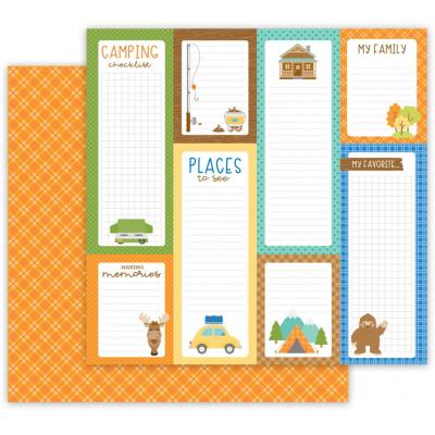 Doodlebug Great Outdoors Designpapier - My Favorite Flannel
